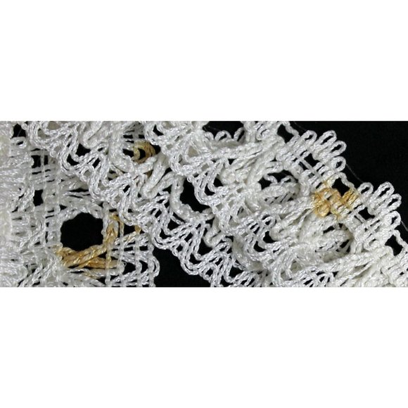 Ivory Lace Eyelet Braided Trim Crafts Scrapbooks, Theater Dance Costume 9 yrds - Picture 7 of 7